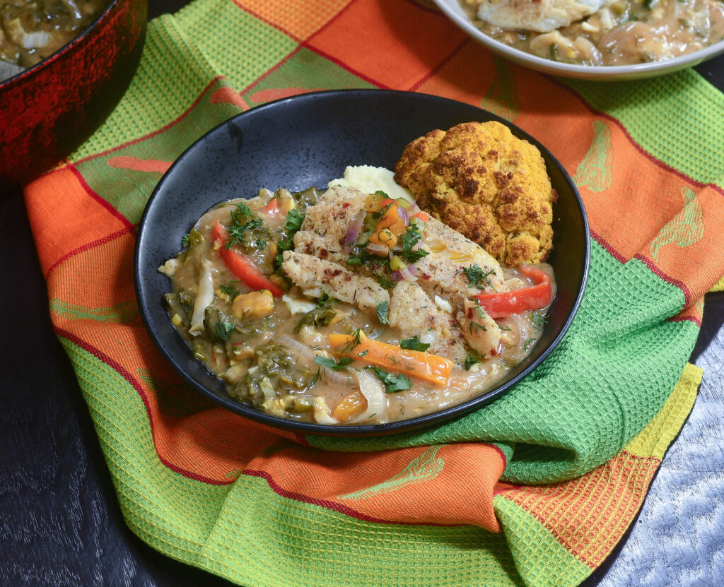 Caribbean Spiced Cod in Gravy Glutenfree | gravy | Caribbeanrecipe | seafood