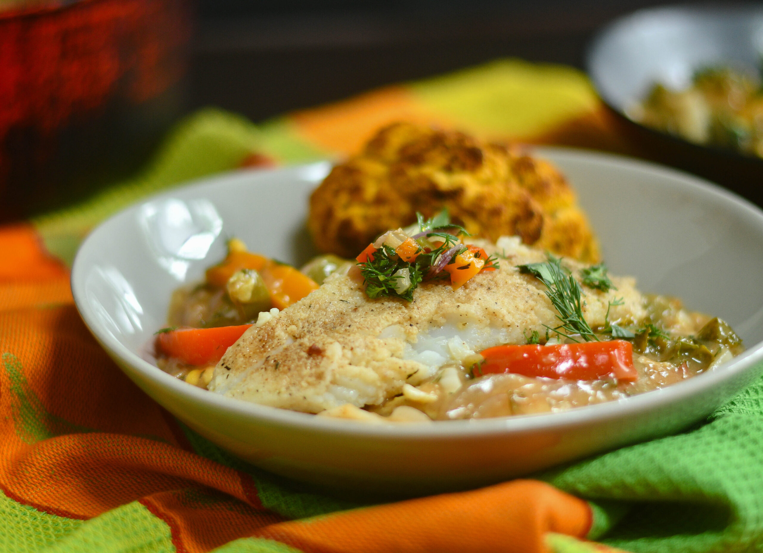 Caribbean Spiced Cod in Gravy: A Taste of the Islands