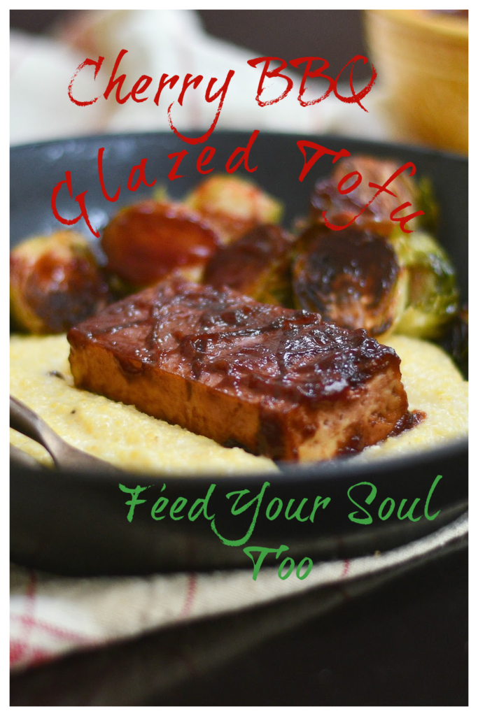 Cherry BBQ Glazed Tofu   Glutenfree | vegan | tofu | bbq