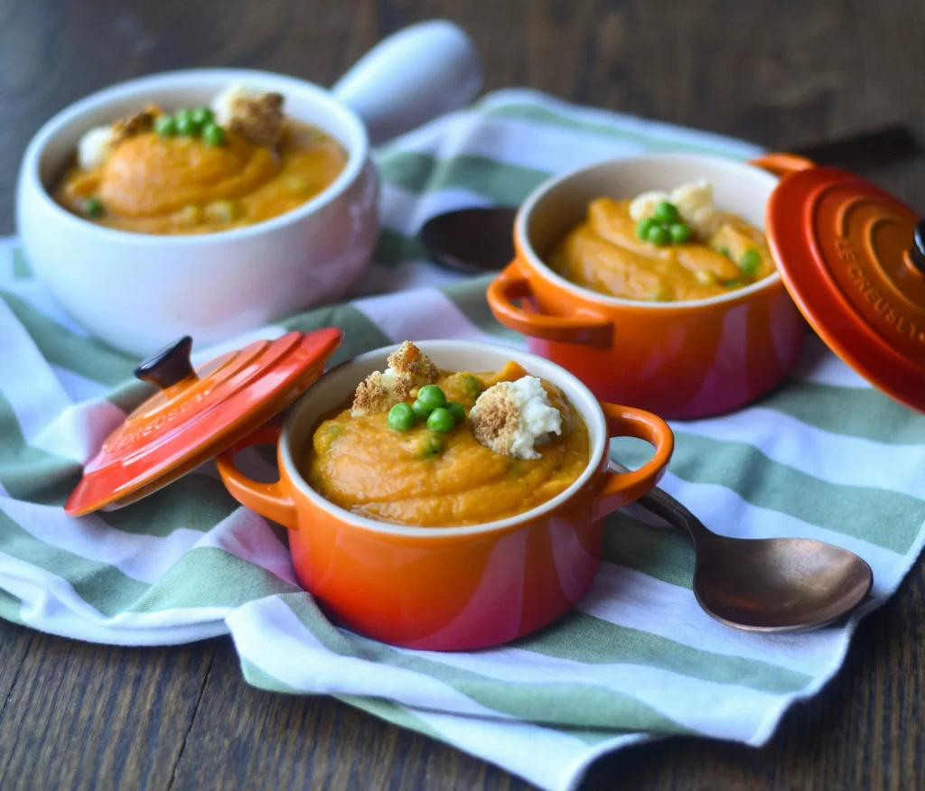 Vegan Sweet Potato Pea Soup