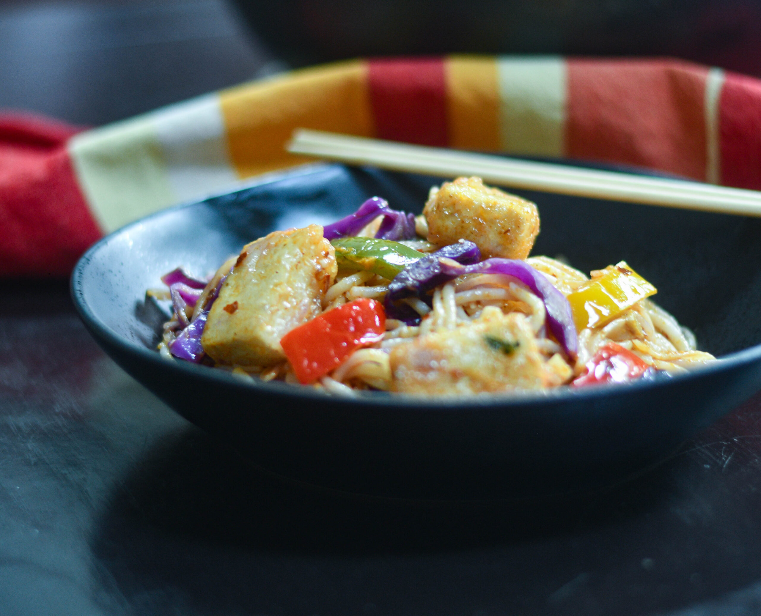 Healthy Gluten-Free Asian Tofu Noodles