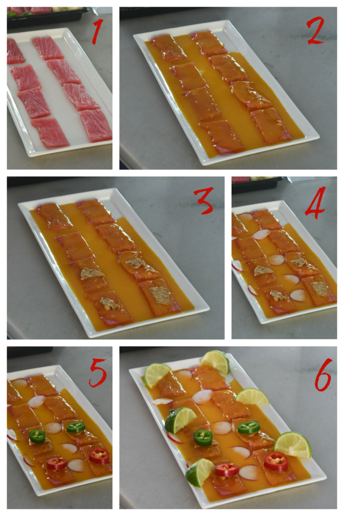 Assembling the ceviche