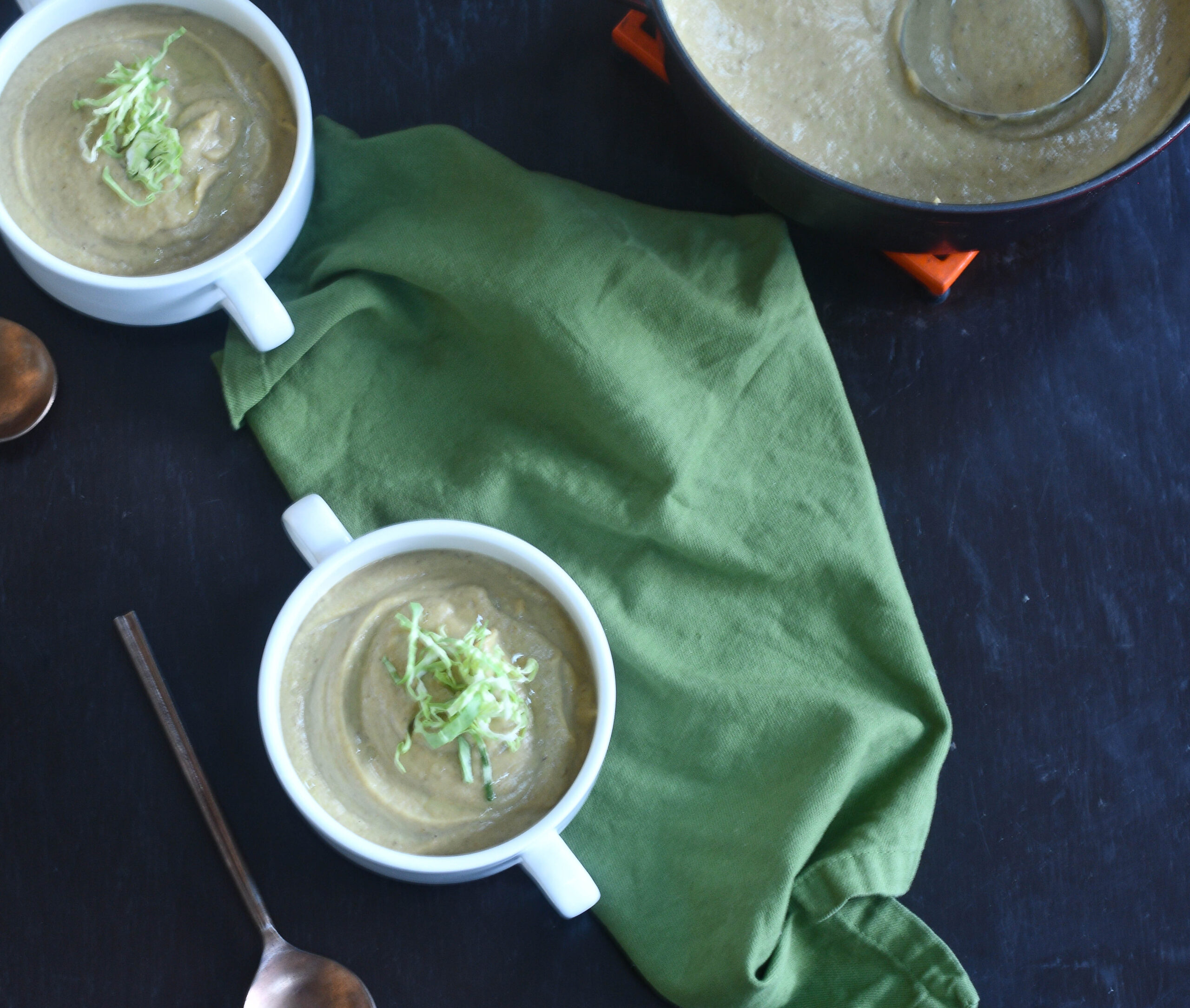 Vegan Brussels Sprouts Soup