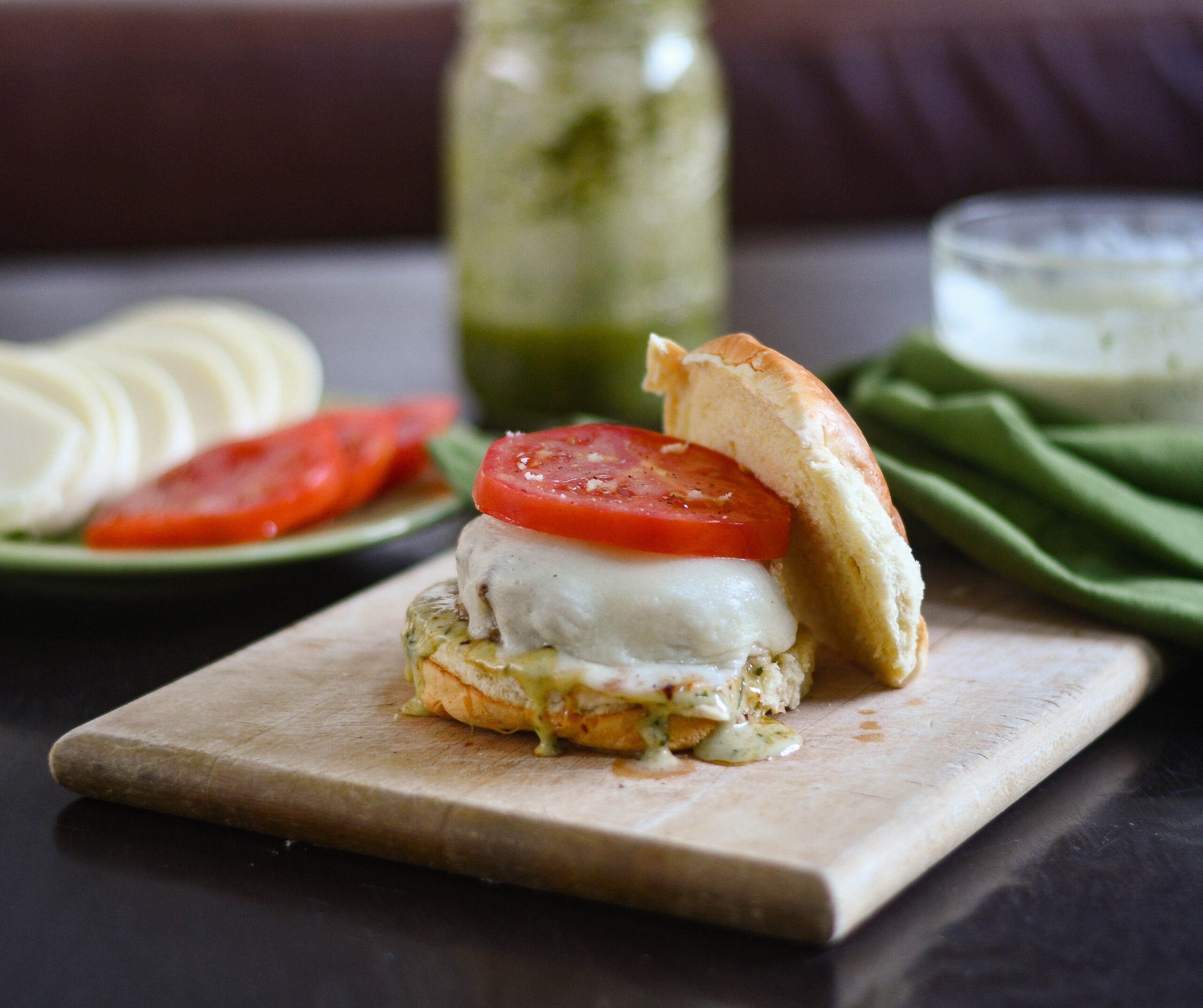 Ultimate Healthy Turkey Caprese Burger