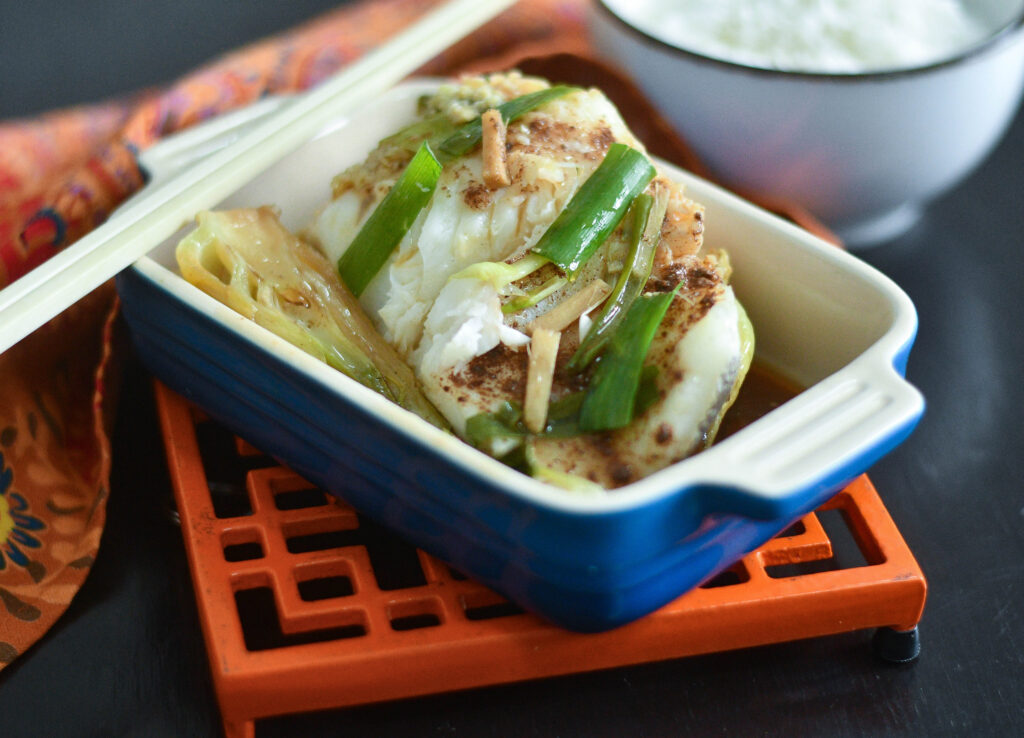 Steamed Asian Halibut   halibut | glutenfree | steamedfish | Asianrecipe
