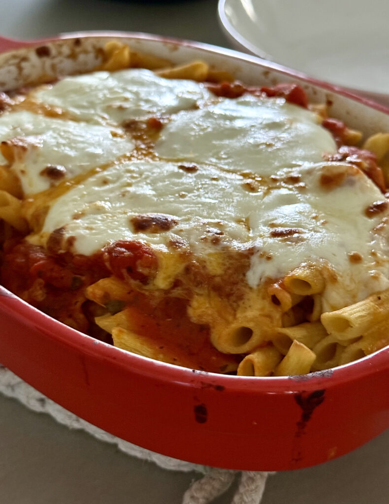 Baked Pasta with Fresh Mozzarella
