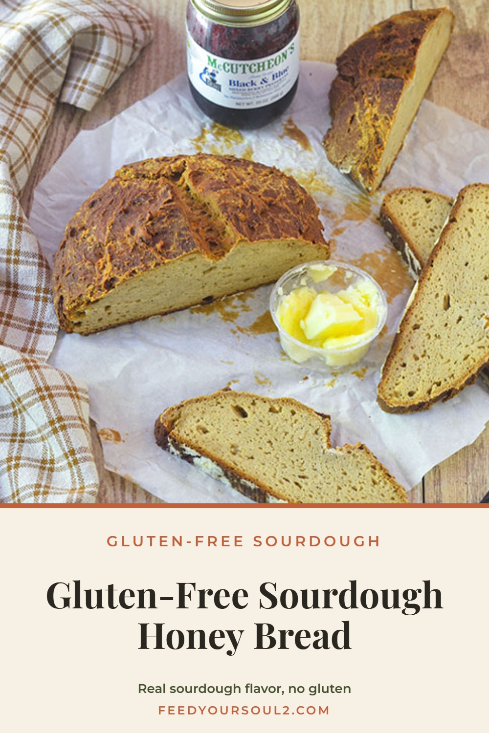 Gluten-Free Sourdough Honey Bread - Feed Your Soul Too